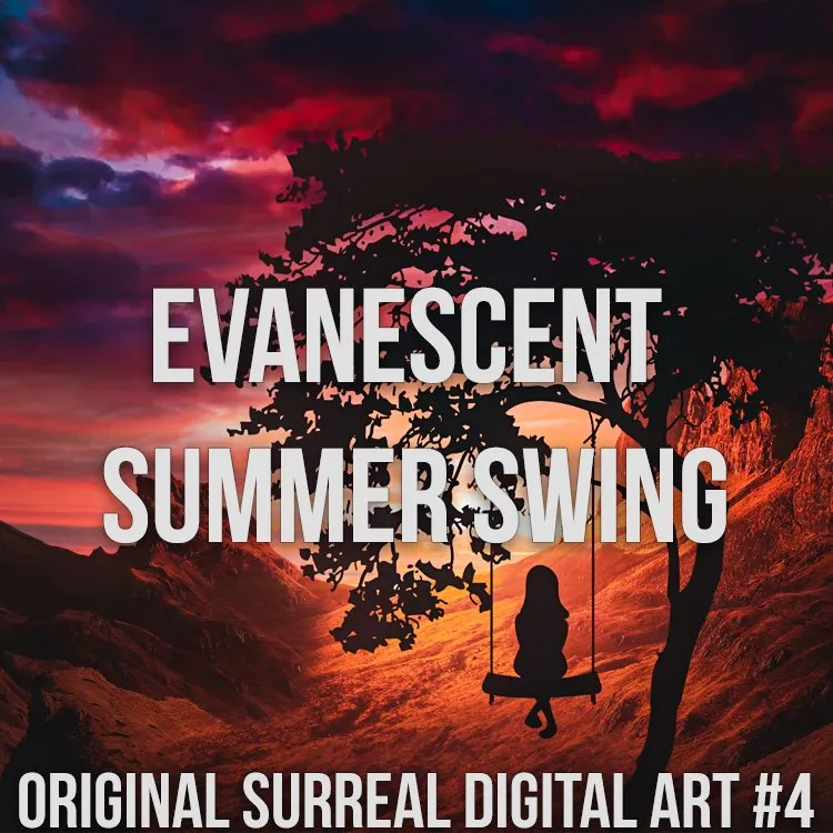 Evanescent Summer Swing - Original Surreal Digital Art #4