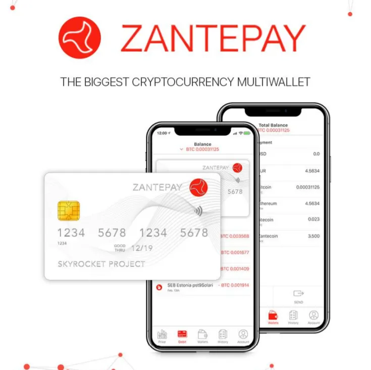 ZANTEPAY - SPEND BTC, LTC, ETH AND ZANTECOIN IN REAL LIFE WITH JUST ONE CARD