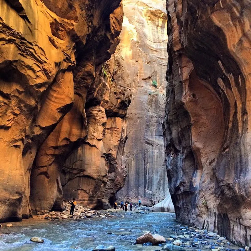  Climbing The Narrows, Zion National Park, Utah 