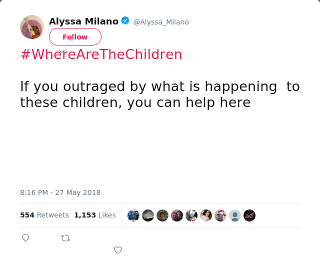 #WhereAreTheChildren

If you outraged by what is happening  to these children, you can help here