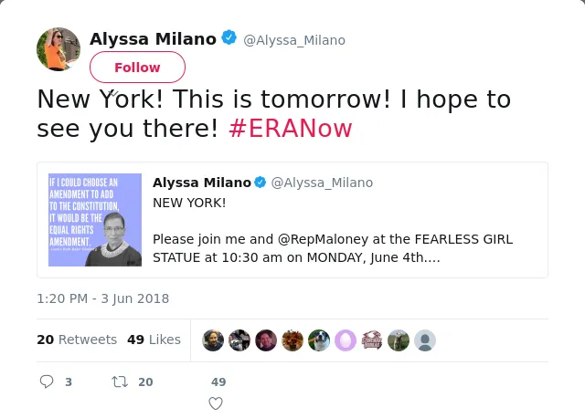 New York! This is tomorrow! I hope to see you there! #ERANow