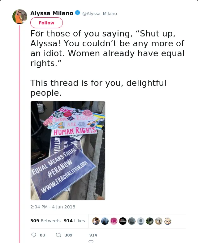 For those of you saying, “Shut up, Alyssa! You couldn’t be any more of an idiot. Women already have equal rights.”…