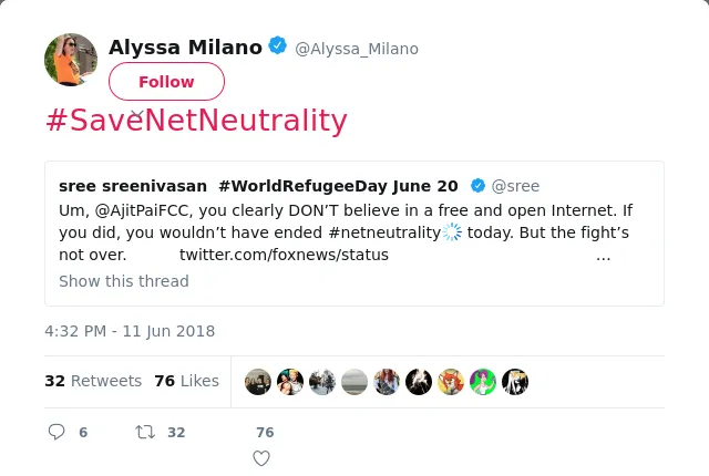 #SaveNetNeutrality