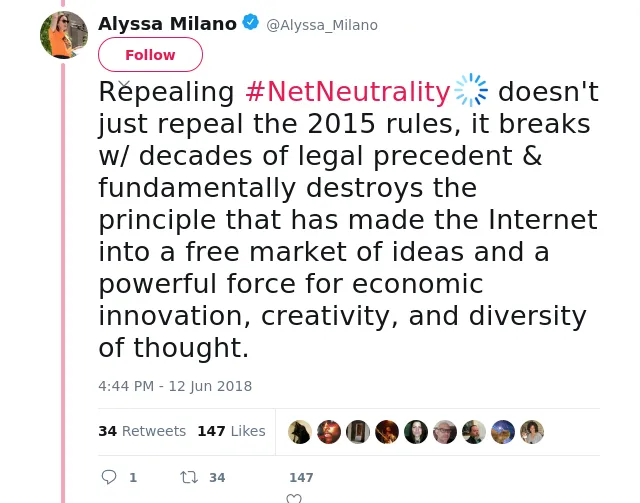 Repealing #NetNeutrality doesn't just repeal the 2015 rules, it breaks w/ decades of legal precedent &amp; fundamentall…