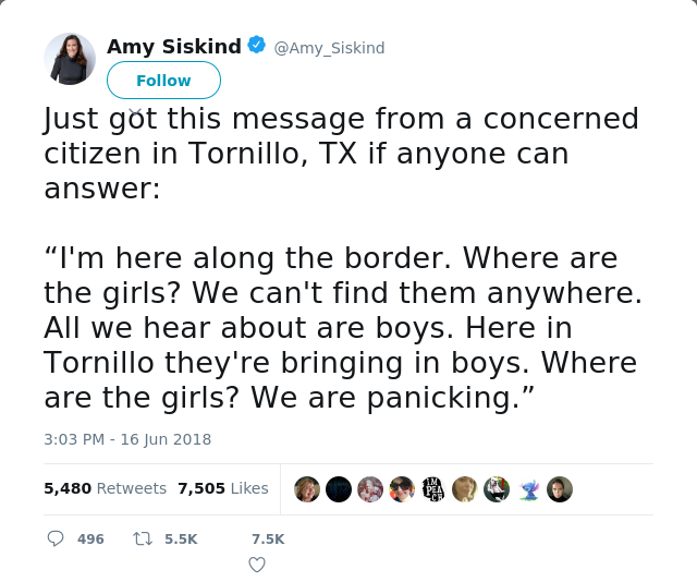 RT @Amy_Siskind: Just got this message from a concerned citizen in Tornillo, TX if anyone can answer:

“I'm here along the border. Where ar…