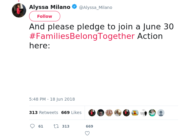 And please pledge to join a June 30 #FamiliesBelongTogether Action here: