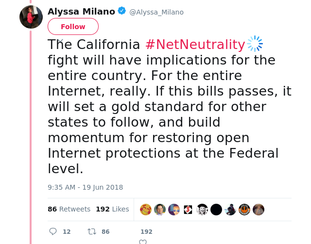 The California #NetNeutrality fight will have implications for the entire country. For the entire Internet, really.…
