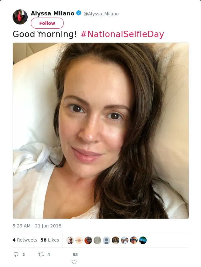 Good morning! #NationalSelfieDay