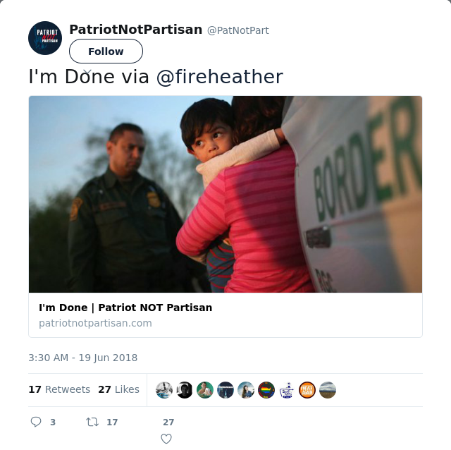 RT @PatNotPart: I'm Done via @fireheather