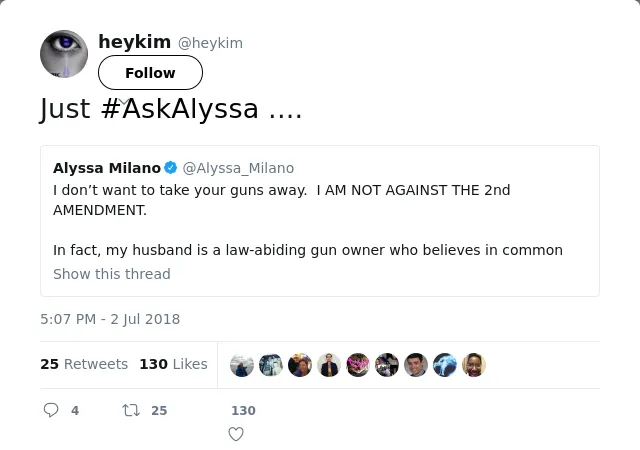 RT @heykim: Just #AskAlyssa ....
