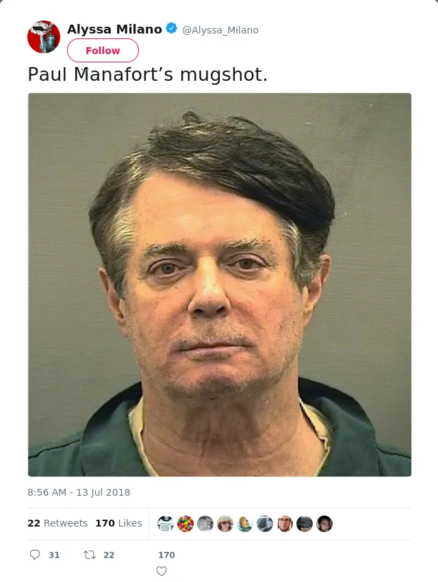 Paul Manafort’s mugshot.