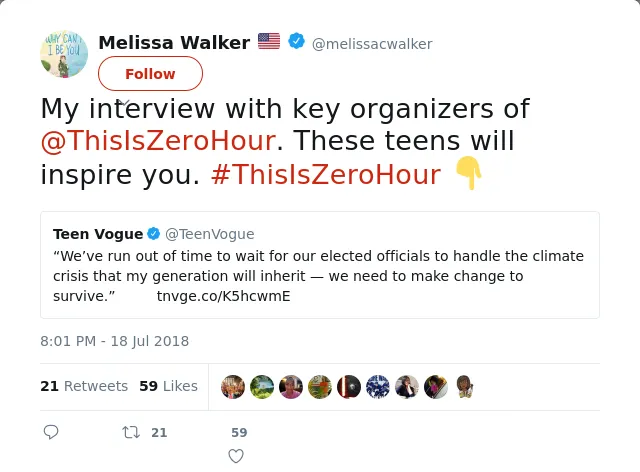 RT @melissacwalker: My interview with key organizers of @ThisIsZeroHour. These teens will inspire you. #ThisIsZeroHour 👇