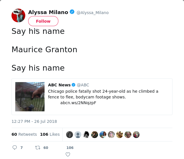 Say his name

Maurice Granton

Say his name