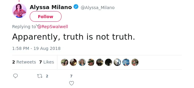 @RepSwalwell Apparently, truth is not truth.