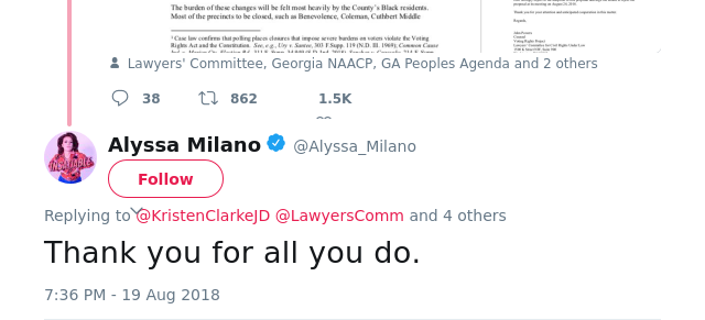@KristenClarkeJD @LawyersComm @NAACPGA @gapeoplesagenda @NewGAProject @866OURVOTE Thank you for all you do.