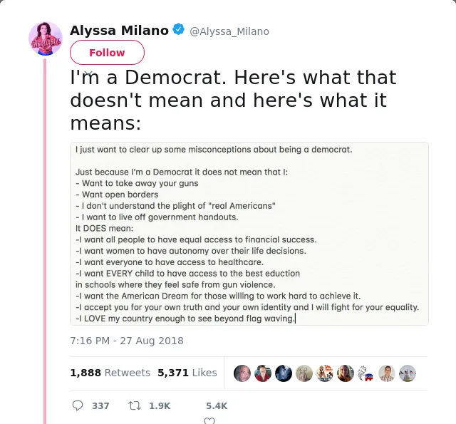 I'm a Democrat. Here's what that doesn't mean and here's what it means: