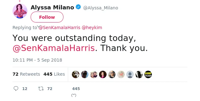 @SenKamalaHarris @heykim You were outstanding today, @SenKamalaHarris. Thank you.