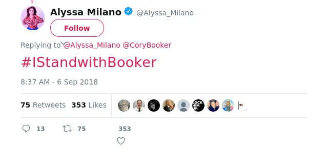@CoryBooker #IStandwithBooker