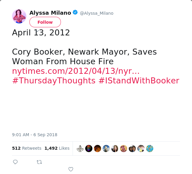 April 13, 2012 

Cory Booker, Newark Mayor, Saves Woman From House Fire