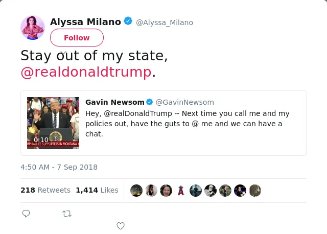 Stay out of my state, @realdonaldtrump.
