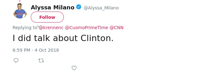 @krennenc @CuomoPrimeTime @CNN I did talk about Clinton.