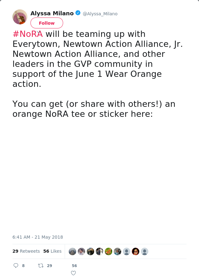 #NoRA will be teaming up with Everytown, Newtown Action Alliance, Jr. Newtown Action Alliance, and other leaders in…