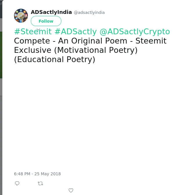 #Steemit #ADSactly @ADSactlyCrypto Compete - An Original Poem - Steemit Exclusive (Motivational Poetry) (Educationa…