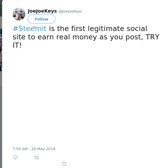 #Steemit is the first legitimate social site to earn real money as you post, TRY IT!