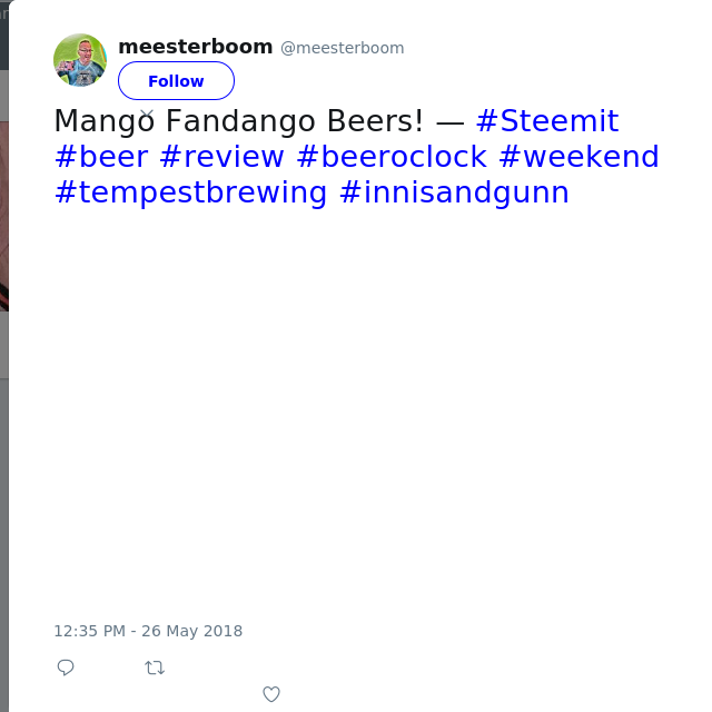 Mango Fandango Beers! — #Steemit #beer #review #beeroclock #weekend #tempestbrewing #innisandgunn