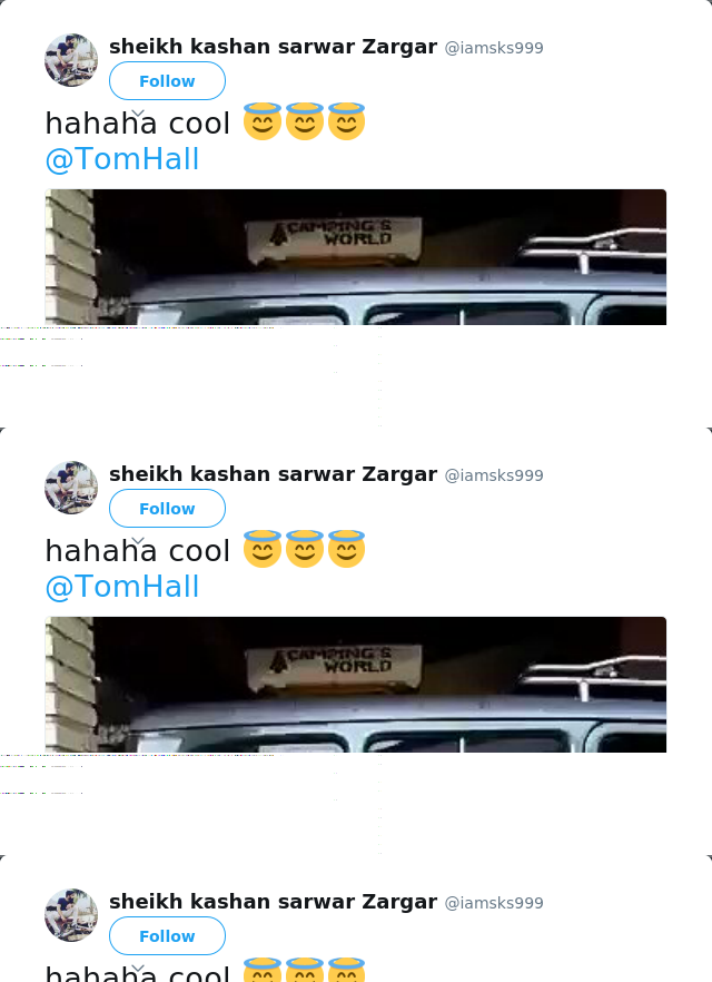 RT @iamsks999: hahaha cool 😇😇😇
@TomHall