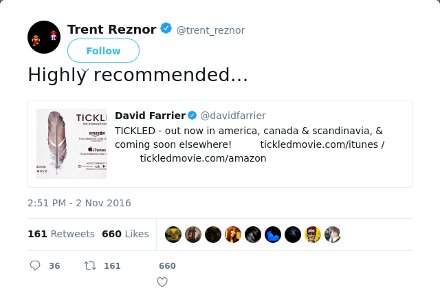 RT @trent_reznor: Highly recommended...