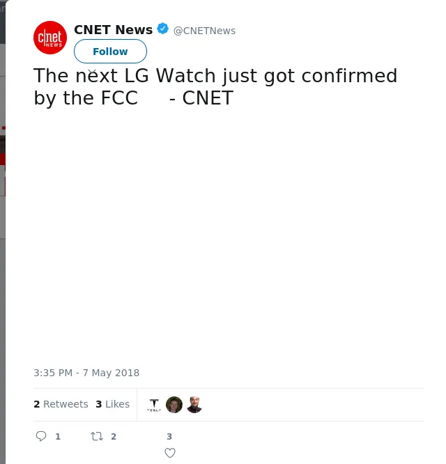 RT @CNETNews: The next LG Watch just got confirmed by the FCC     - CNET