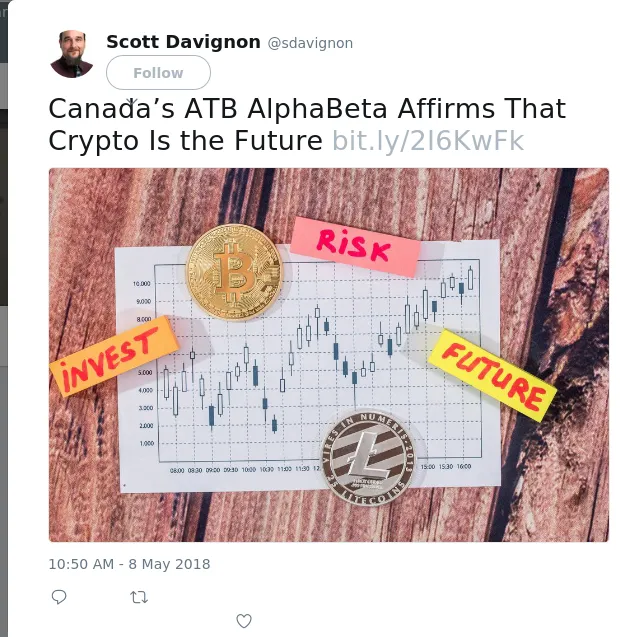 Canada’s ATB AlphaBeta Affirms That Crypto Is the Future