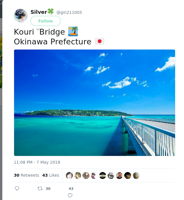 RT @gin211005: Kouri  Bridge 🏝
Okinawa Prefecture 🇯🇵
