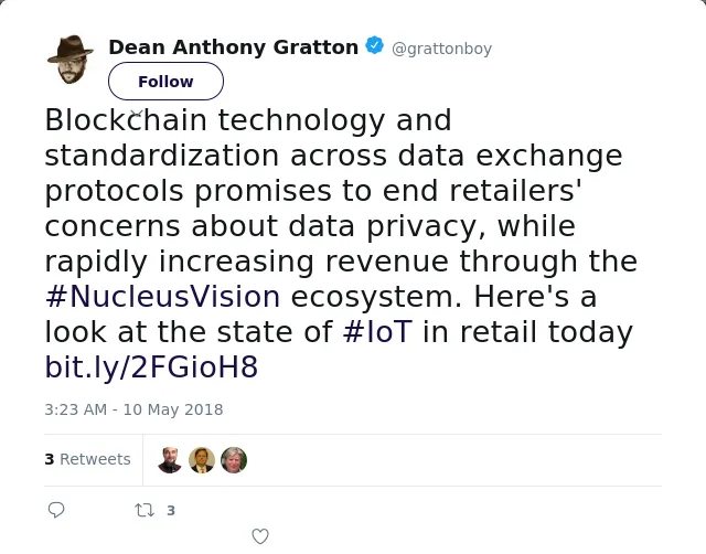RT @grattonboy: Blockchain technology and standardization across data exchange protocols promises to end retailers' concerns about data pri…