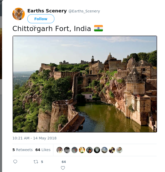 RT @Earths_Scenery: Chittorgarh Fort, India 🇮🇳