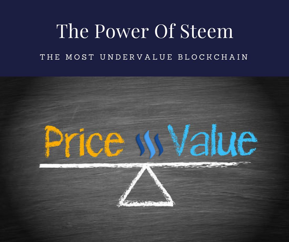Steem est la blockchain la plus utilisée et la plus sous-évaluée