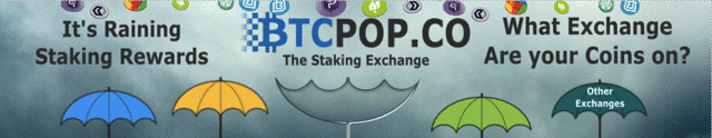 Btcpop Staking Pool Stats - 8/21/19