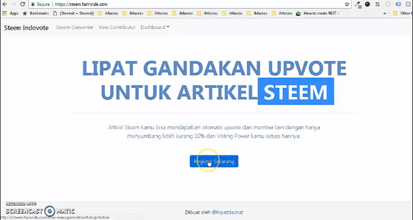 Aplikasi Indovote, We Can Change the word