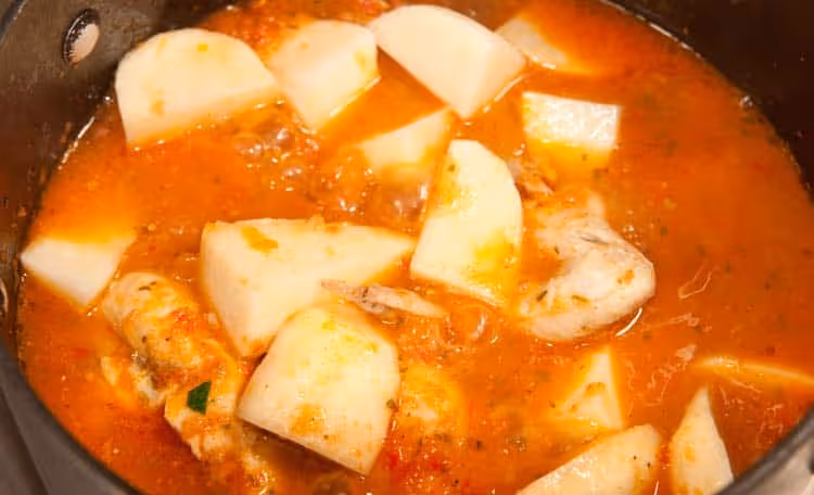 Homemade chicken stew