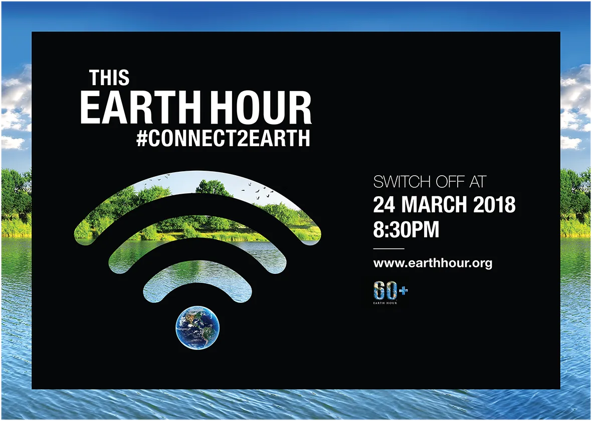 Celebrate Earth Hour today by turning off your lights at 20:30