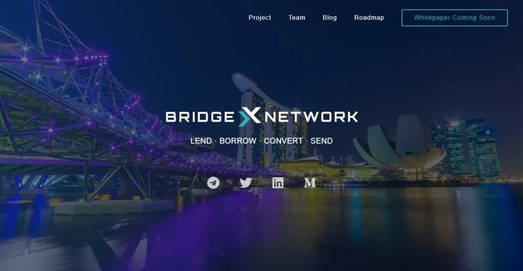 The BridgeX-Platform network will offer credit solutions, payments and decentralization between fiat and crypto currencies.
