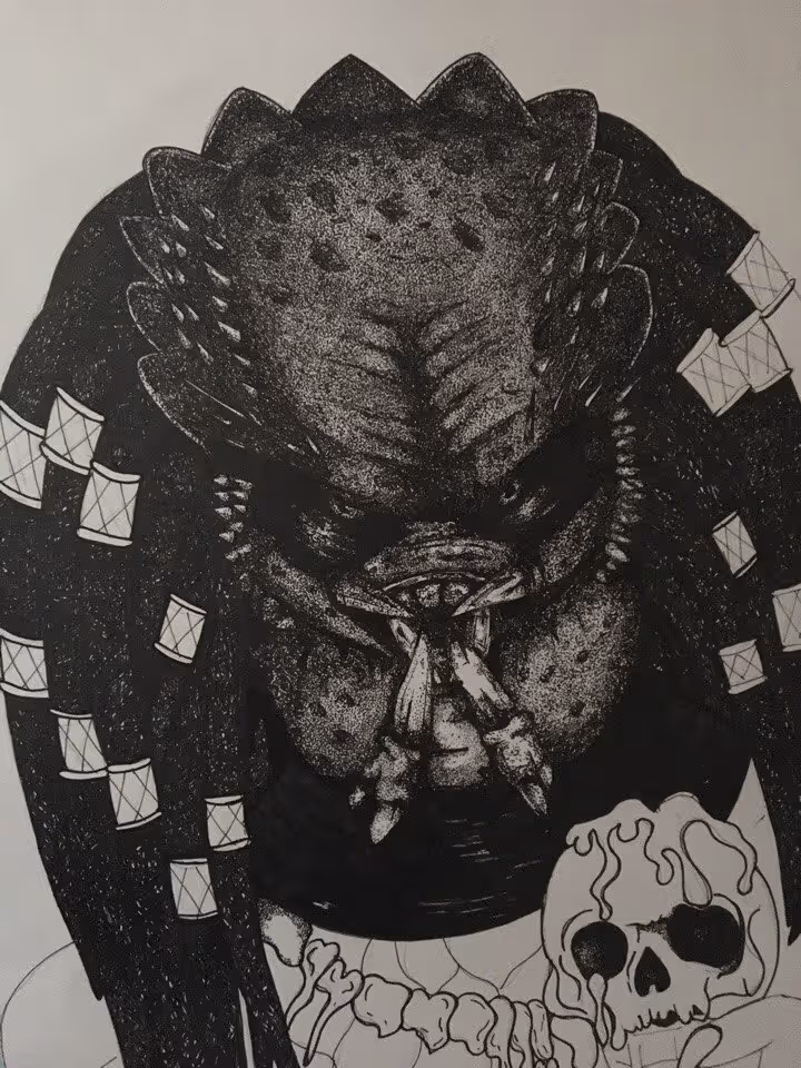 Image of a monster from the movie "Predator".