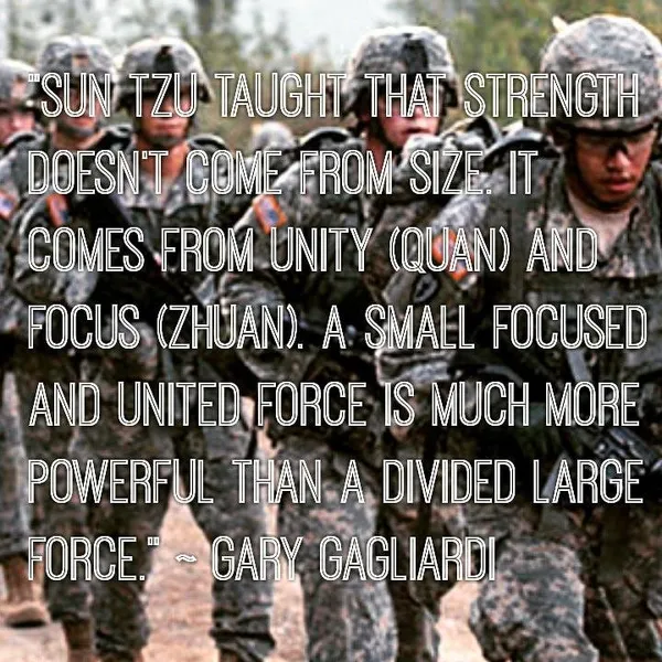 Sun Tzu on Small, United Force...