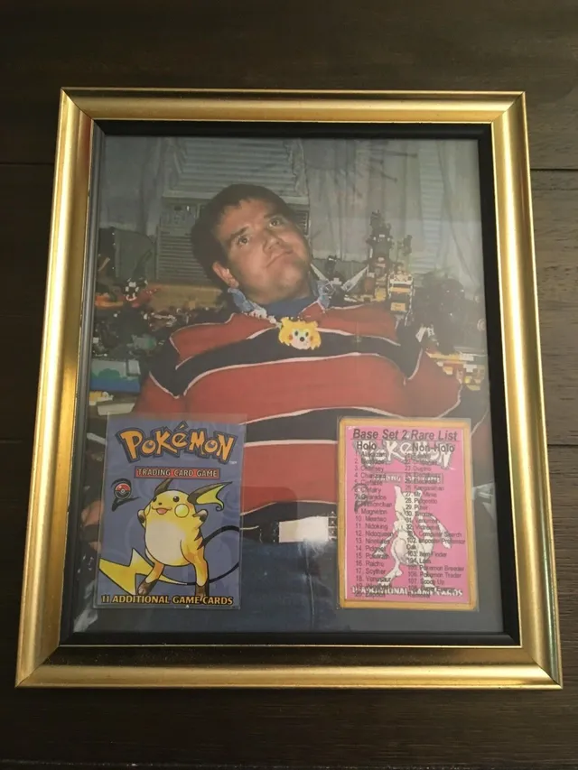 Base 2 Checklist Chris-chan Framed Pokemon Art Christine Chandler Rosech Sonichu