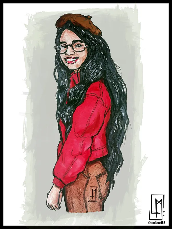 🎨 DTIYS with Mila as model 😉🌸