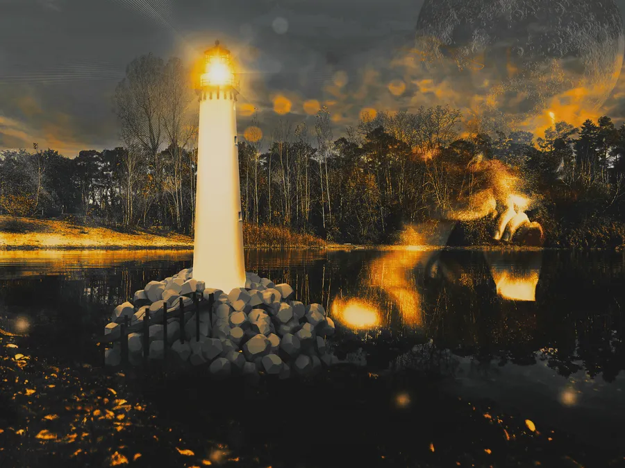 LMAC - A Contest for All Creatives on Hive - Round 115 - There is a lighthouse in the middle of the deep end 