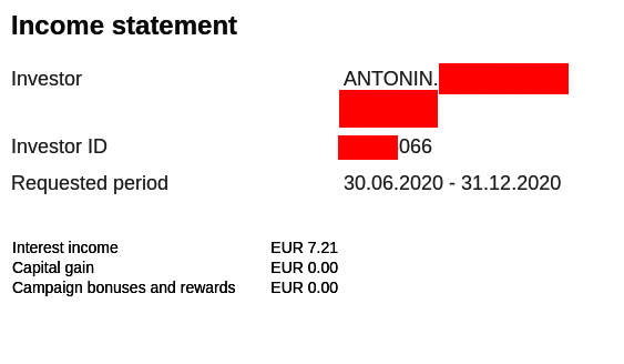 Tax Report Mintos