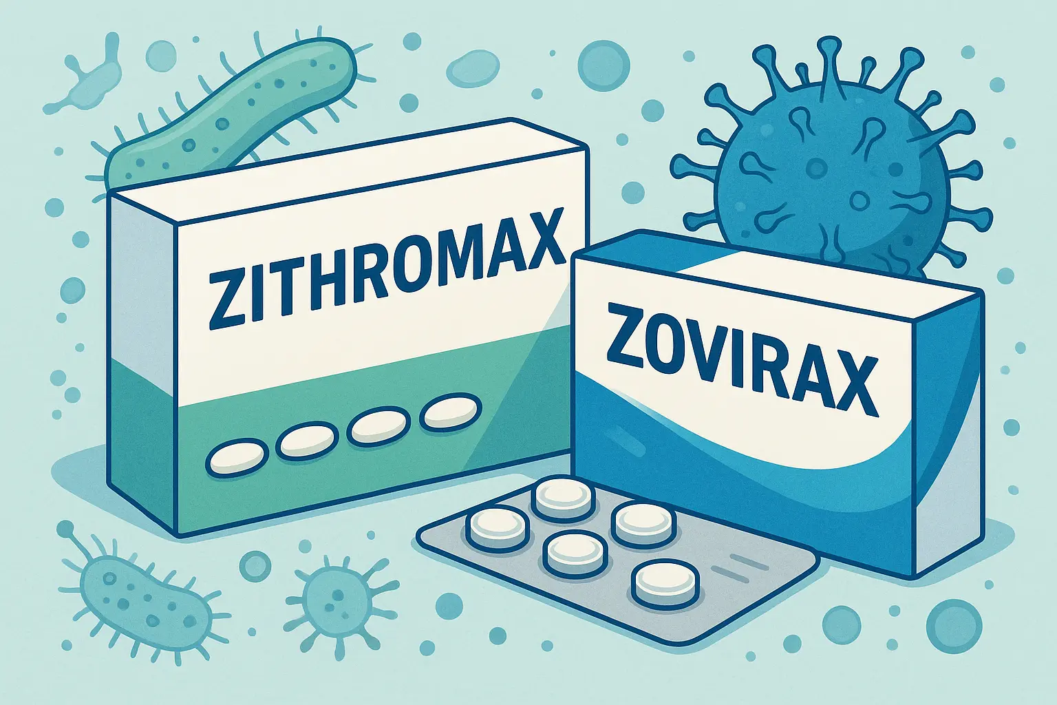 Zithromax vs Zovirax