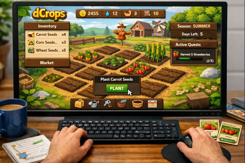 dCrops - Farmer Game on Hive